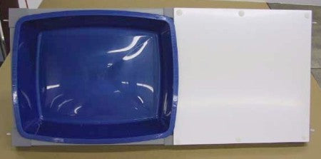 36" Litter Pan Shelf with Large Litter Pan