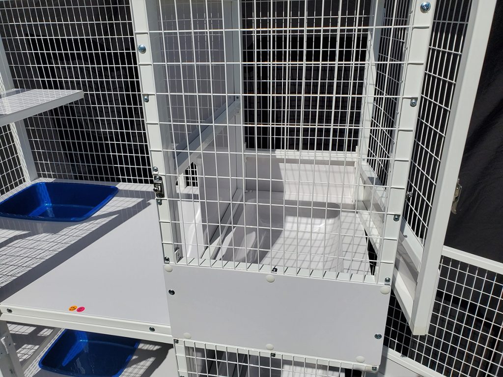 Upgrade Floor Panel with Recessed Litter Pan & Kittening Suite for Kitty Condo 520-K