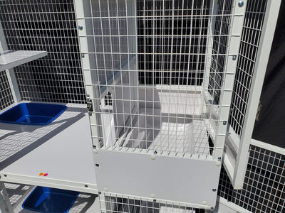 Upgrade Floor Panel with Recessed Litter Pan & Kittening Suite for Kitty Condo 520-K